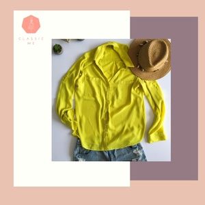Express Portofino Yellow Blouse